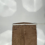 Dickies Carpenter Trousers - 36W 34L Brown Cotton