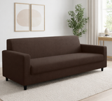 Anyseat 4-Seater Sofa Cover – Plain Coffee Style Slipcover for Living Room Chair Protection