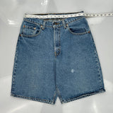 Levis Denim Shorts - 30W 9L Blue Cotton
