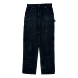 Made In USA Carhartt Double Knee Carpenter Pants - 29W 31L Dark Wash Cotton