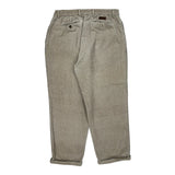 Chaps Ralph Lauren Cord Trousers - 35″ Waist Beige Cotton
