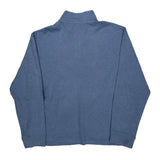 Polo By Ralph Lauren 1/4 Zip - Large Blue Cotton