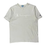 Champion T-Shirt - Large White Cotton
