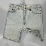 Levis Denim Shorts - 36W 10L Light Wash Denim