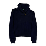 Ralph Lauren Petite Sweater - Large Navy Cotton