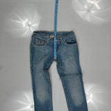 True Religion Skinny Fit Jeans - 30W UK 8 Blue Cotton