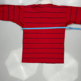 Unbranded Striped Rugby Shirt - Medium White Cotton