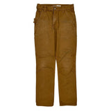 Carhartt Slim Fit Carpenter Trousers - 31W 30L Brown Cotton
