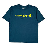 Carhartt T-Shirt - XL Blue Cotton