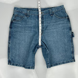Wrangler Carpenter Shorts - 35W 10L Blue Cotton