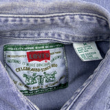 Vintage Levis Denim Shirt - Medium Blue Cotton