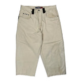 Hip Hop Five Star Carpenter Trousers - 36W 26L Cream Cotton