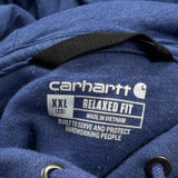 Carhartt Hoodie - 2XL Blue Cotton