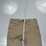 Lee Carpenter Trousers - 36W 30L Beige Cotton Blend