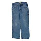 Blue Mountain Carpenter Jeans - 32W 30L Blue Cotton
