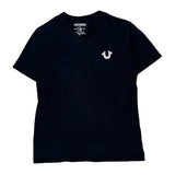 True Religion T-Shirt - Medium Black Cotton