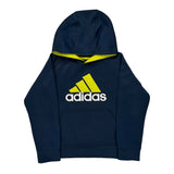 Age 8 Adidas Hoodie - Small Navy Polyester