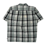 Dickies Checked Short Sleeve Shirt - XL Black Cotton