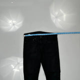 Levis Slim Fit Jeans - 34W 32L Black Cotton