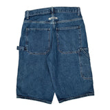 Calvin Klein Jeans Double Knee Carpenter Shorts - 28W 11L Blue Cotton