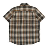 Carhartt Checked Short Sleeve Shirt - XL Brown Cotton