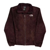 The North Face Fleece Jacket - Medium Burgundy Polyester