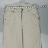 Lee Carpenter Trousers - 33W 33L Beige Cotton