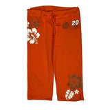 Chase Authentics Floral Sport Shorts - Small Orange Cotton Blend