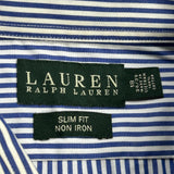 Ralph Lauren Slim Fit Shirt - 2XL Blue Cotton