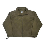 Columbia Fleece Jacket - 2XL Khaki Polyester