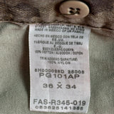 Wrangler Camo Cargo Trousers - 36W 34L Green Cotton