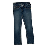 True Religion Contrast Stitch Jeans - 29W UK 8 Dark Wash Denim