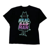 Made In USA Real Bad Man Graphic T-Shirt - XL Black Cotton