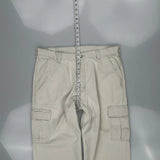 Wrangler Cargo Trousers - 36W 30L Beige Cotton