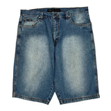 Fubu Denim Shorts - 40W 12L Blue Denim