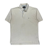 Tommy Hilfiger Polo Shirt - XL White Cotton