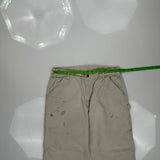 Carhartt Double Knee Carpenter Trousers - 36W 30L Beige Cotton