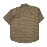 Liz Claiborne Short Sleeve Shirt - Medium Brown Viscose