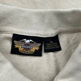 Harley Davidson Polo Shirt - XL Beige Cotton