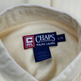 Chaps Ralph Lauren Shirt - Large Yellow Cotton