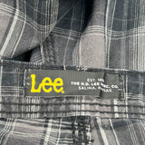 Lee Checked Cargo Shorts - 36W 11L Grey Cotton
