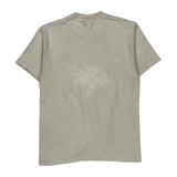 Flame Logo Santa Cruz Graphic T-Shirt - Small Beige Cotton