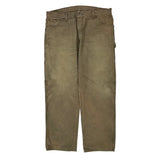 Dickies Double Knee Carpenter Pants - 36W 30L Brown Cotton