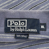 Polo By Ralph Lauren Striped Polo Shirt - XL Blue Cotton