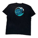 Santa Cruz Graphic T-Shirt - 2XL Black Cotton