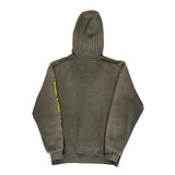 Carhartt Spellout Hoodie - Medium Grey Cotton Blend