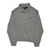Polo By Ralph Lauren Collared Sweater - XL Gray Cotton