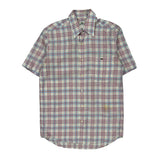 Lacoste Checked Short Sleeve Shirt - Small Multicoloured Cotton