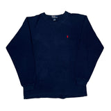 Polo By Ralph Lauren Long Sleeve T-Shirt - XL Navy Cotton