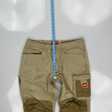 Unbranded Cargo Trousers - 34W 30L Khaki Cotton